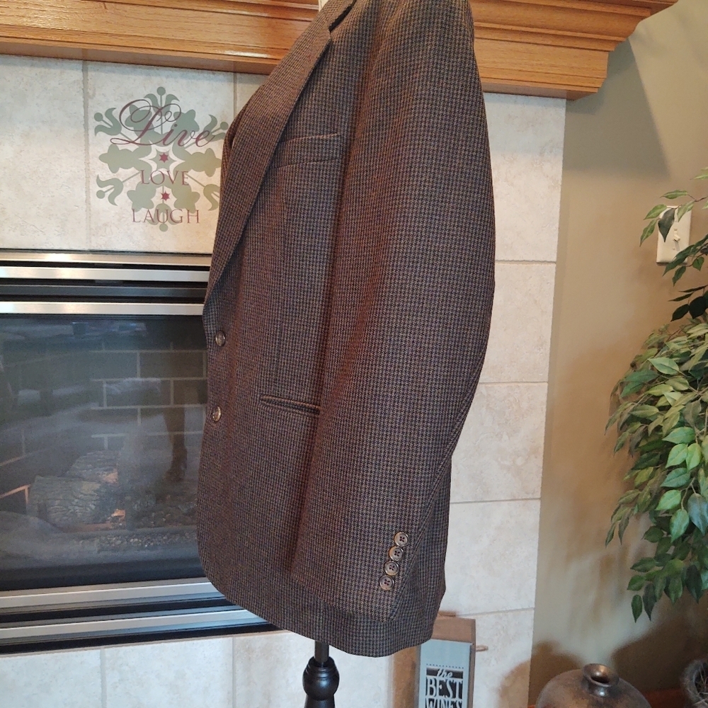 Oscar de la Renta Wool Sports Coat 42 R - Picture 6 of 15